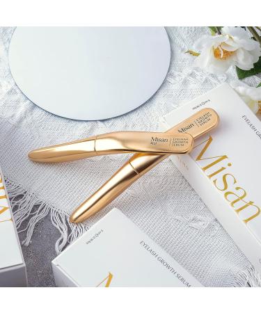 Misan Abera Eyelash Growth Serum - Lash Booster and Enhancer | Pack of 1, 2, or 3 - Regenerating and Nourishing for Longer, Thicker Lashes | 0.18 Fl oz Per Item - Buy Online on GoSupps.com