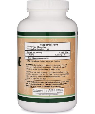 L Citrulline Capsules 1200mg 210 Count - Muscle Recovery & Pump Supplement - Buy Online on GoSupps.com
