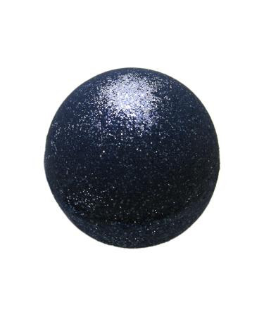 Black Bath Bomb with Silver Glitter - Large Bath Bomb 7.5oz - Anti-Aging - Epsom Salts - Coconut Oil - Kaolin Clay - Skin Moisturizers - Aromatherapy Bath - Add to Bubble Bath (Soul Cleanser w/ Silver