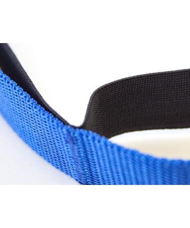 RangeMaster Stretch Strap with Exercise Guide - Versatile Multi-Loop Strap for Yoga, Pilates, Physical Therapy - Portable and Helps Improve Flexibility - Black & Blue - Buy Online on GoSupps.com