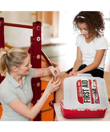 M2 BASICS 350 Piece Emergency First Aid Kit | Dual Layer  Wall Mountable  Medical Supplies for Business  School  Car or Home - Buy Online on GoSupps.com