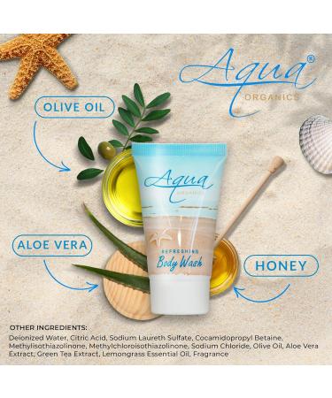 Aqua Organics Body Wash Travel Size Hotel Amenities 1 oz (Case of 20) - Buy Online on GoSupps.com