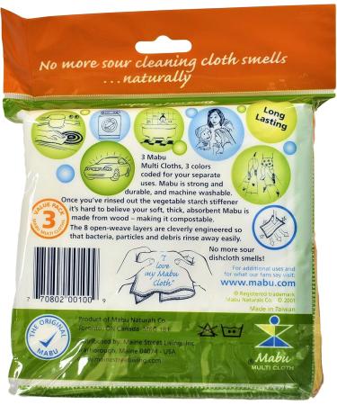 Mabu Wood Fiber Cleaning Cloth 3-pack - Buy Online on GoSupps.com