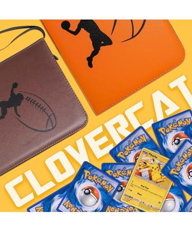 CLOVERCAT 4 Pocket Waterproof Trading Card Binder - Sports Theme Basketball Figure Display Holder for Pokmon, Yugioh, MTG & TCG - 400 Double Sided Pockets - Expandable - Buy Online on GoSupps.com