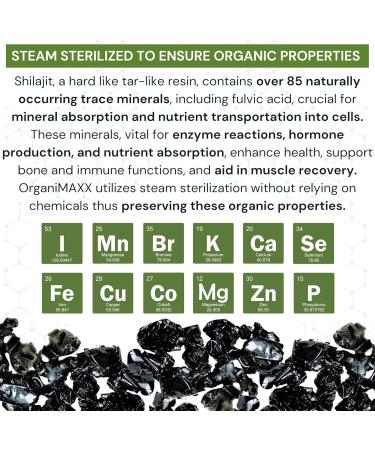 Shilajit For Men OrganiMAXX Premium Shilajit Capsules Pure Himalayan Organic Shilajit Plant Derived Fulvic Acid For Metabolism And Immune System Support. Non GMO Natural Shilajit Vegan friendly Free of Gluten Soy & Dairy - Buy Online on GoSupps.com