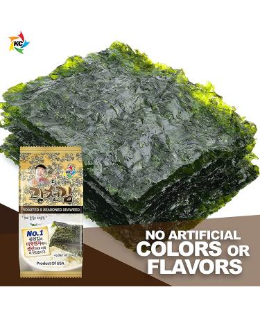 KIMNORI Kwangcheonkim Seasoned Seaweed Snacks - 12 Individual Packs, Premium Roasted Laver Nori Sheets - 4g (0.14 Ounce) Each - Pack of 12 - Buy Online on GoSupps.com