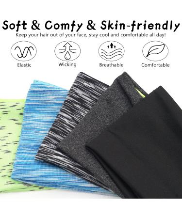 Midodo Sport Headband for Men - 5 Pack Yoga Running Cycling & Basketball Moisturizing Workout Bands - Buy Online on GoSupps.com