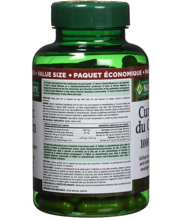 Nature's Bounty Turmeric Curcumin 1000mg + Black Pepper 90 Capsules - Buy Online on GoSupps.com