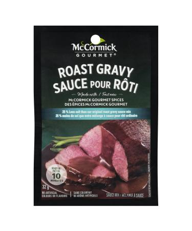 McCormick Gourmet Premium Quality Dry Sauce Mix Roast Gravy Less Salt 32g - Packaging may vary
