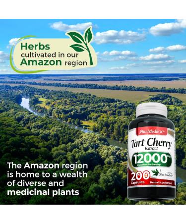 FITO MEDIC S Lab Tart Cherry Capsules - 200 Count | 12000 mg Ultra High Absorption Cherry Extract - Buy Online on GoSupps.com