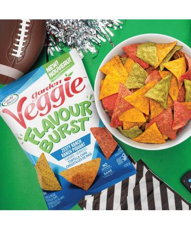 Sensible Portions Garden Veggie Snacks Flavour Burst Tortilla Chips Zesty Ranch 170g Zesty Ranch 170 g (Pack of 12) - Buy Online on GoSupps.com