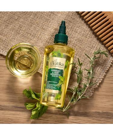 Vatika Afro Naturals Rosemary & Mint Restorative Hair Oil - 100 ml | Balances Soothes & Nurtures Hair With Natural Blend - Buy Online on GoSupps.com