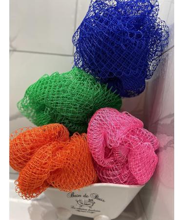 Home Gems Ultra Thick Exfoliating African Bath and Shower Sponge | 2-in-1 Body and Bath Scrubber | COARSE - HARD Net | Green - Buy Online on GoSupps.com