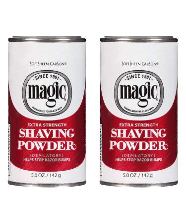 Magic Shaving Powder Red 5 Ounce Extra-Strength (145ml) (2 Pack)