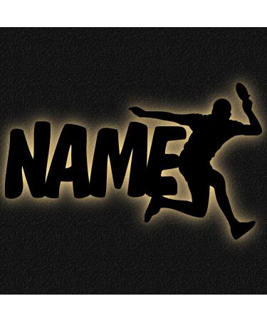 Led wall decoration light "table tennis" with name gift for sports friends man woman girl boy - Buy Online on GoSupps.com