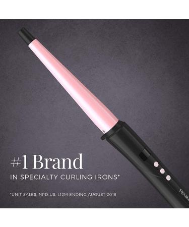 REMINGTON Pro Pearl Ceramic Conical Curling Wand | Digital Controls | 10 Heat Settings | Black/Pink | CI95AC4 | 0.5-1 Inch - Buy Online on GoSupps.com