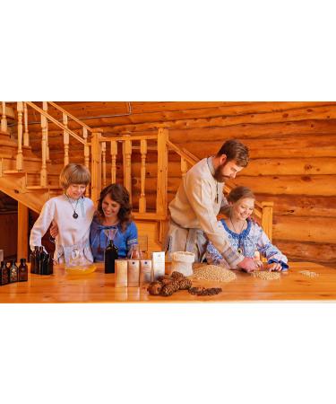 Premium Siberian Cedar Nut Oil - Cold Pressed 100ml | Enriched with Cedar Resin | Authentic Russian Oil from Kins Eco-Settlement - Buy Online on GoSupps.com