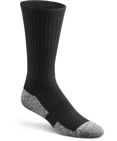 Dr. Comfort Diabetic Crew Socks - Black Medium