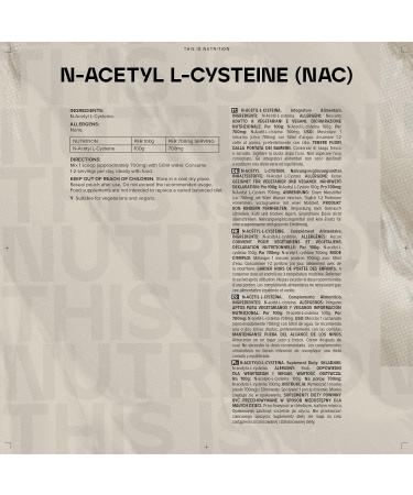 Bulk Pure N Acetyl L Cysteine (NAC) Powder 500 g Packaging May Vary 500g - Buy Online on GoSupps.com
