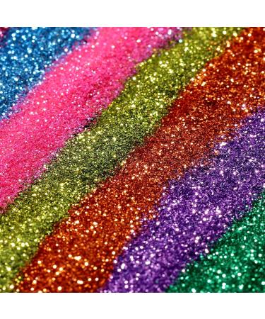 FANDAMEI 32 Colors Nail Glitter Face & Body Powder Makeup - Rainbow Fine Glitter for Eyes, Hair & Body - Buy Online on GoSupps.com