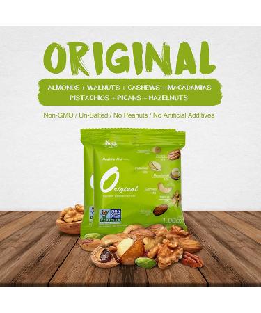 Premium Mixed Nuts Snack Packs - Individually Wrapped Nut Snacks | Daily Gourmet Nuts | Unsalted & Peanut-Free | 50 Packs (1 oz each) - Buy Online on GoSupps.com