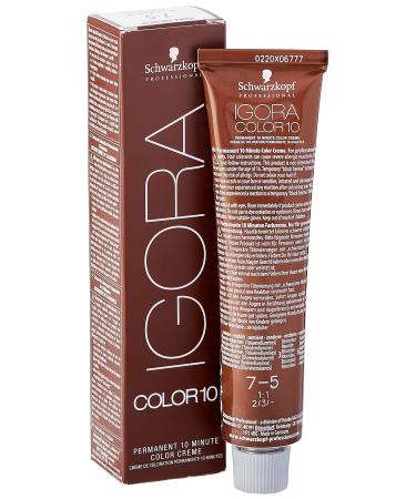 Schwarzkopf SK Igora 10 7-5 Medium Gold 60ml White 60 ml (1 pack)
