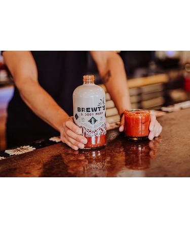 Brewt's Bloody Mary Mix 32 oz - Handcrafted Premium Blend | All Natural, Low Sodium & Preservative-Free | Brewt's Bloody Mary 32 Fl Oz (1 Pack) - Buy Online on GoSupps.com