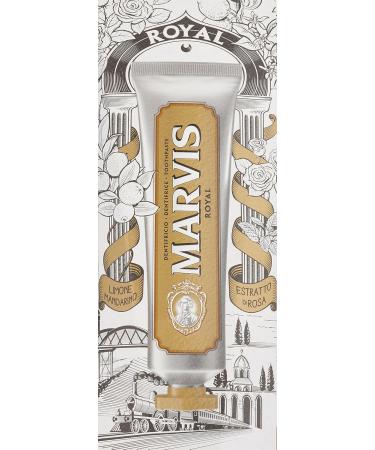 MARVIS Royal Toothpaste 75 ml - Exclusive Lemon Oil Mandarin Rose & Nutmeg Flavor | Limited Edition International Shipping - Buy Online on GoSupps.com