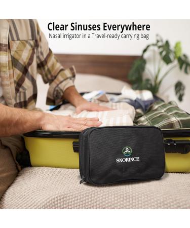 Nasal Irrigation System for Sinus Relief - Portable Cordless Electric Neti Pot Nose Cleaner - Sinus Flush Kit for Adults & Kids Home & Travel with 4 Rinse Modes 4 Nozzles 40 Salt Packs With Carry Bag - Buy Online on GoSupps.com