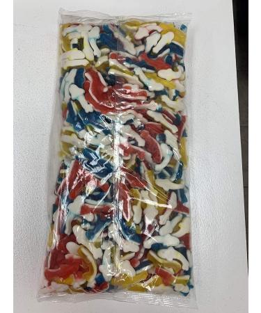 Multi Coloured Gummy Sharks 2.5kg Bulk - Buy Online on GoSupps.com
