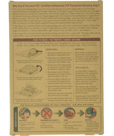 If You Care Unbleached Parchment Roasting Bags - X-Large, Compostable, Nonstick, 2-Pack - Buy Online on GoSupps.com