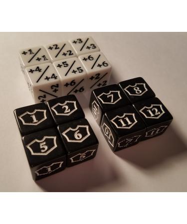quEmpire 14x Counter & Loyalty Dice for Magic: The Gathering and Other Games / CCG MTG