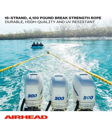AIRHEAD Heavy Duty Tow Harness for 1-4 Rider Towables - 12ft | Ideal for Water Skis, Wakesurf & Wakeboards - Buy Online on GoSupps.com