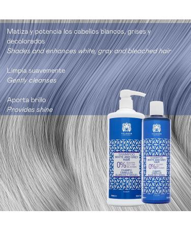 Valquer Laboratorios V lquer Shampoo for white and gray hair 1000 ml - Buy Online on GoSupps.com