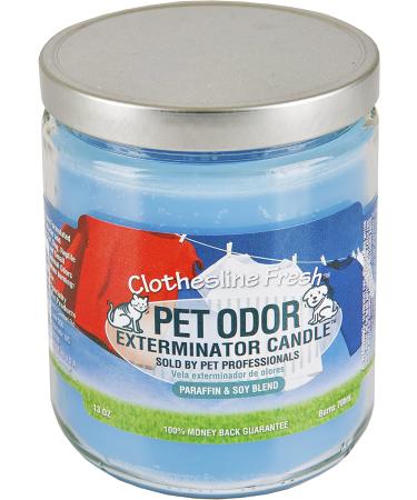 Pet Odor Exterminator Candle Set - Orange Lemon Splash and Clothesline Fresh 13oz Jars - Buy Online on GoSupps.com