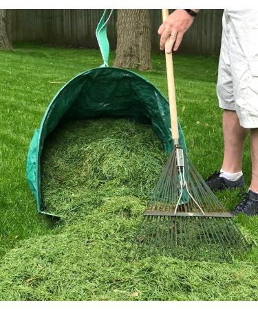 Giant Yard Dustpan-Type Garden Bag for Collecting Leaves Heavy Duty Gardening Bags Reuseable Leaf Waste Bag for Lawn Pool Garden 2 pack - Buy Online on GoSupps.com