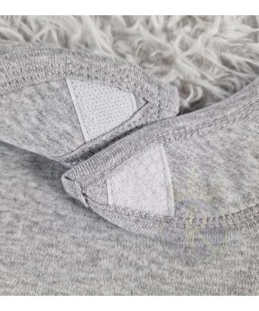 Royal Icon 100% Organic Cotton Baby Bibs - Soft & Absorbent - Set of 6 Grey Bibs for 0-12 Months | Hook and Loop Closure | Ideal for Boys and Girls - Buy Online on GoSupps.com