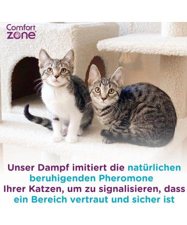 Comfort Zone Cat Diffuser: Pheromone Solution for Stress Relief & Behavior Issues - Includes 1 Diffuser & Refill Bottle - Buy Online on GoSupps.com