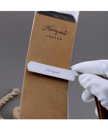 Haryali London 3 Pc Shaving Kit: Cut Throat Razor, Wooden Shaving Kit, Leather Strop & Honing Compound - Vintage Style Set, Perfect Gift - Buy Online on GoSupps.com