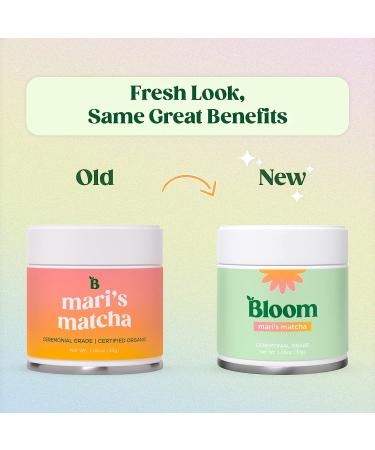 Bloom Nutrition Matcha Green Tea Powder - Organic Ceremonial Grade | Authentic Japanese Origin | Glowing Skin & Healthy Energy Boost - Buy Online on GoSupps.com