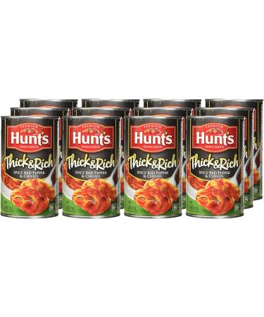 Hunt's Thick & Rich Pasta Sauce with Spicy Red Pepper & Chilies 680 ml Pack of 12 Spicy Red Pepper Chilies - Buy Online on GoSupps.com