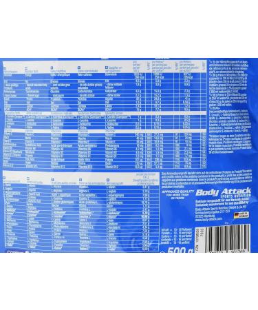 Body Attack Power Protein 90 - 500g Pistachio Protein Powder - Multi-Component with BCAA Vitamins & L-Carnitine - Creamy Taste & Easy Mixing - Made in Germany - Buy Online on GoSupps.com