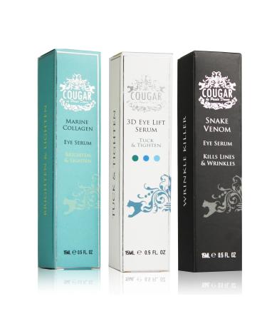 Cougar products Eye Serum Trio Snake Venom/3D Lift/Marine Collagen 85 Gram