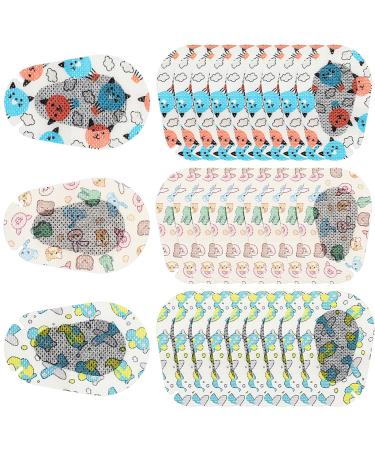 30 Pi ces Patchs Adh sifs Respirants pour les Yeux pour Enfants Masque pour Yeux pour Tout-Petits Bandage pour Yeux de Dessin Anim Amusant pour Enfants Souffrant D'amblyopie