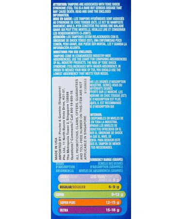 Tampax Pearl Tampons Super Absorbency Unscented, 18 Count - Buy Online on GoSupps.com