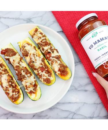 Yo Mama's Foods Keto Tomato Basil Pasta & Spaghetti Sauce - Pack of 6 | No Sugar Added, Low Carb, Low Sodium, Vegan, Gluten Free, Paleo Friendly | Whole Non-GMO Tomatoes | 1.56 lb - Buy Online on GoSupps.com
