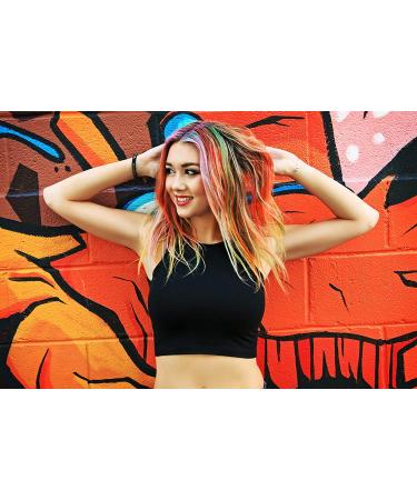16 Color Hair Chalk Double Pack with Glitter - Temporary Hair Color Pens - Buy Online on GoSupps.com