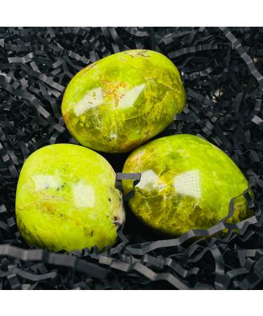 Natural Green Opal Gemstone Rock Minerals Crystal Stone for ChakraDecortion NaturalReiki Decoration Stone Mineral Specimen (Color : Randomly Send Size : 3 Pieces) 3 pieces Randomly Send