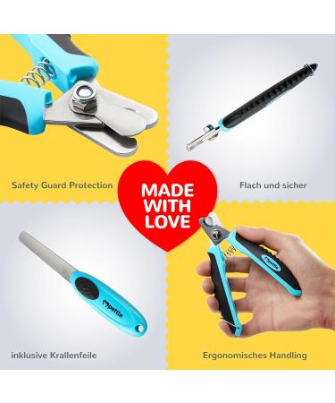 Claw Scissors for Dogs Cats & Small Animals 100% Splinter-Free Stainless Steel Blades Includes Claw File & Care eBook Professional Safety Guard Cutter - Buy Online on GoSupps.com
