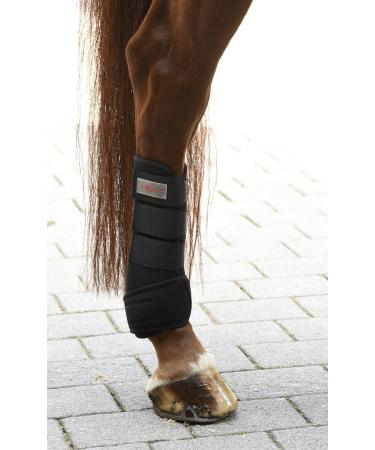 Kerbl 320132 Fetlock Boots - Set of 4 Synthetic Rubber for Thoroughbreds - Black - International Shipping Available - Buy Online on GoSupps.com
